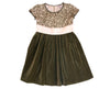 Fuku-wa-uchi Green Velvet Girls Holiday Dress - Noko Baby Japanese Inspired baby clothing and girls dresses