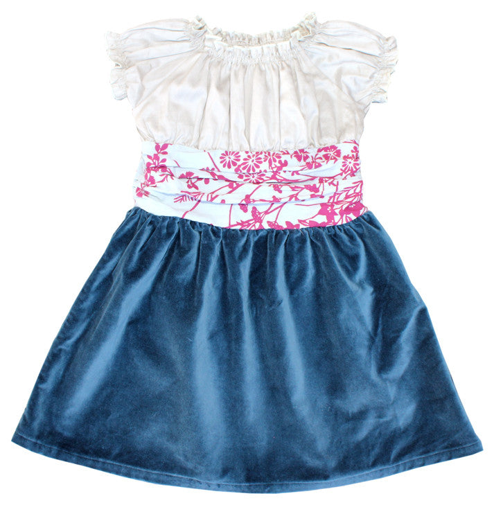Hanali Baby and Girls Velvet Dress - more colors - Noko Baby Japanese Inspired baby clothing and girls dresses