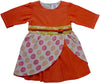 Iwa Baby Dress - Orange - Noko Baby Japanese Inspired baby clothing and girls dresses