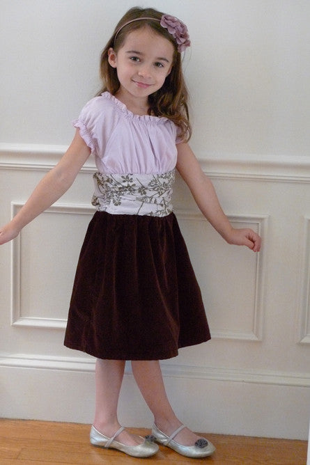 Hanali Baby and Girls Velvet Dress Hanali Baby and Girls Velvet Dress